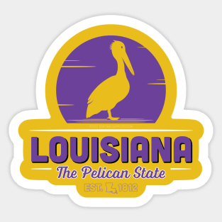 Louisiana Pelican State Sticker